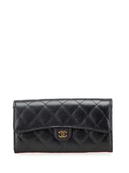 CHANEL Pre-Owned: Чёрный кошелёк 