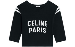 CELINE: Чёрная футболка 