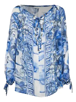 Versace Pre-Owned: Блуза с принтом 