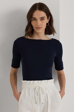 Lauren Ralph Lauren: Тёмная футболка 