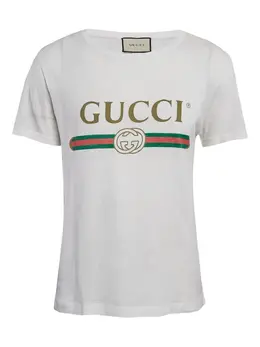 Gucci Pre-Owned: Футболка с принтом 