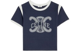 CELINE: Тёмная футболка 