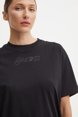 Asics: Чёрная футболка 
