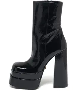 Versace Pre-Owned: Чёрные ботинки 
