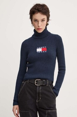 Tommy Jeans: Тёмный свитер 