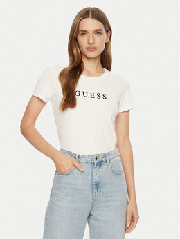 GUESS: Белая футболка 