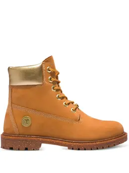 Timberland: Светлые ботинки 