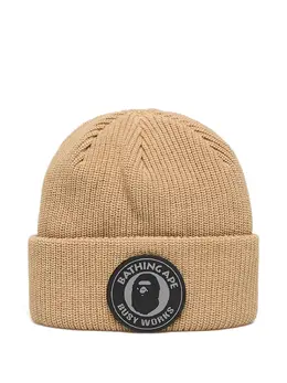 A BATHING APE®: Бежевая шапка 