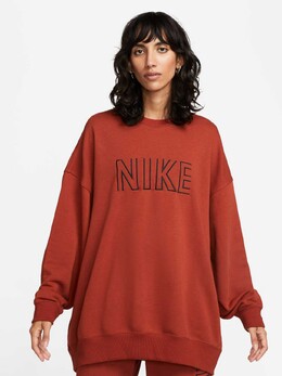 Nike: Оранжевая блуза  NSW