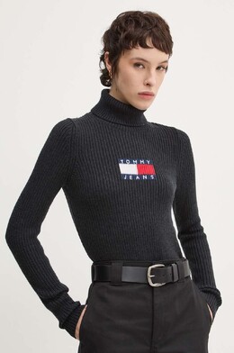 Tommy Jeans: Серый свитер 