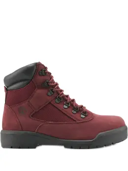 Timberland: Бордовые ботинки 