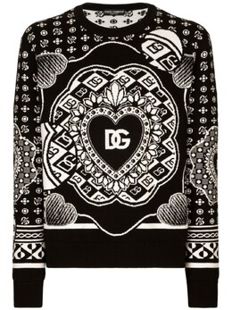 Dolce & Gabbana: Чёрный свитер 