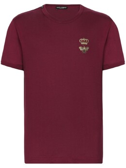 Dolce & Gabbana: Футболка с вышивкой 
