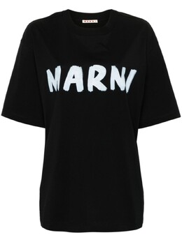 Marni: Чёрная футболка 