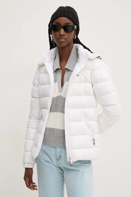 Tommy Jeans: Белый пуховик 