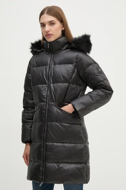 Calvin Klein: Чёрный пуховик 