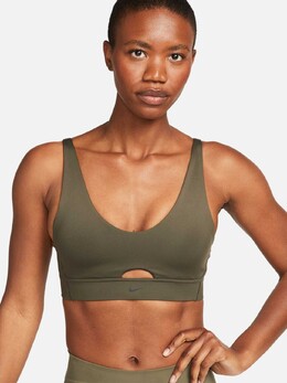 Nike: Зелёный бюстгальтер 