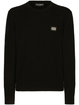 Dolce & Gabbana: Чёрный свитер 