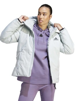 Adidas: Серая куртка 
