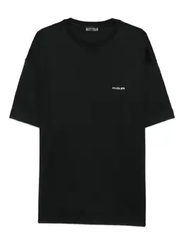 Mugler: Хлопковая футболка 