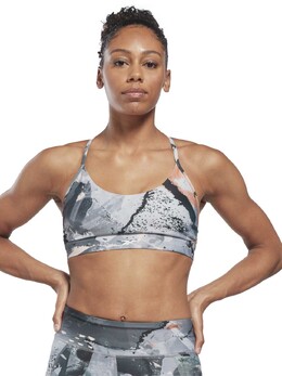 Reebok: Серый бюстгальтер 