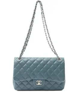 CHANEL Pre-Owned: Голубая сумка 
