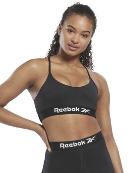 Reebok: Чёрный бюстгальтер  Workout