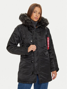 Alpha Industries: Чёрный пуховик 