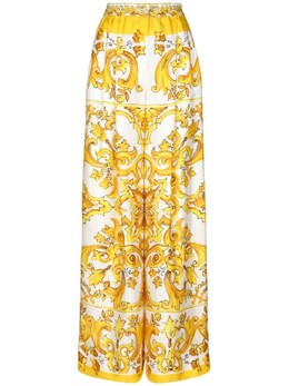 Dolce & Gabbana: Шёлковые брюки 