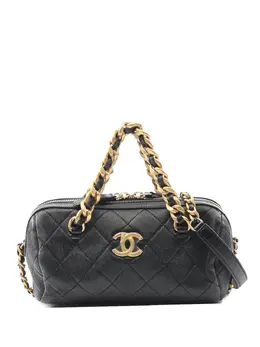 CHANEL Pre-Owned: Чёрная сумка 