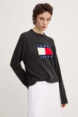Tommy Jeans: Серый свитер 