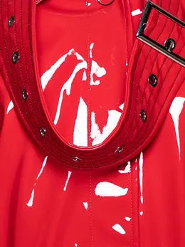 Burberry Pre-Owned: Кожаное пальто 