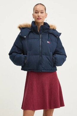 Tommy Jeans: Тёмная куртка 