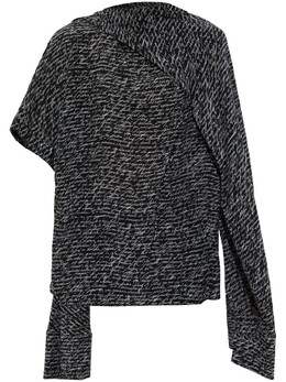 Balmain: Блуза с принтом 