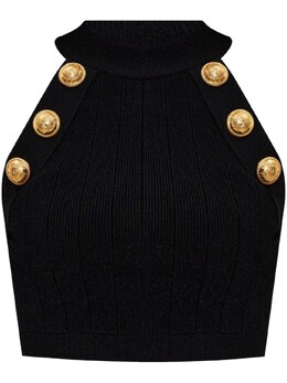 Balmain: Чёрный топ 