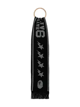 A BATHING APE®: Чёрный шарф 