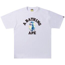A BATHING APE: Белая футболка 
