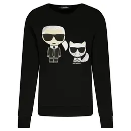 Karl Lagerfeld: Чёрная толстовка  Ikonik Karl