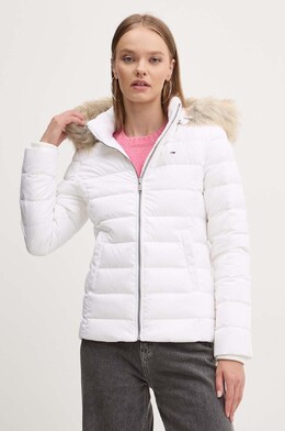 Tommy Jeans: Белый пуховик 