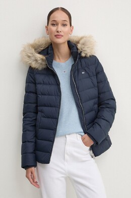 Tommy Jeans: Тёмный пуховик 
