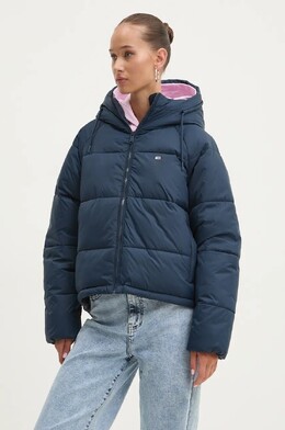 Tommy Jeans: Тёмная куртка 