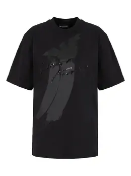 Emporio Armani: Футболка с блёстками 