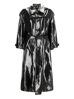 Saint Laurent: Чёрный плащ 