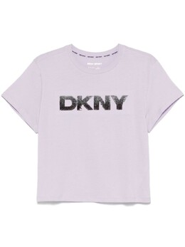 DKNY: Футболка со стразами 