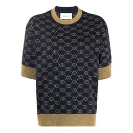 Gucci: Хлопковая футболка  Interlocking G