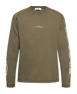 Stone Island: Зелёная футболка 