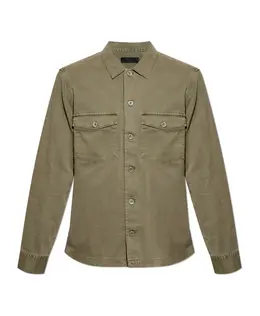 Allsaints: Зелёная рубашка 