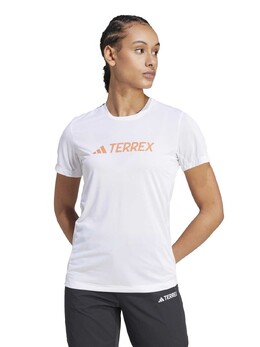 Adidas: Белая футболка  Terrex