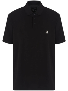 Armani Exchange: Чёрная рубашка 