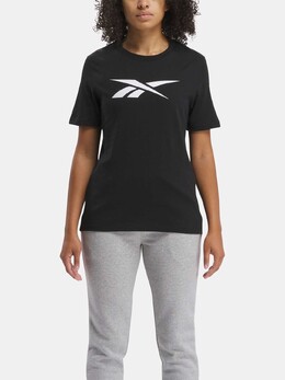 Reebok: Чёрная футболка  Vector